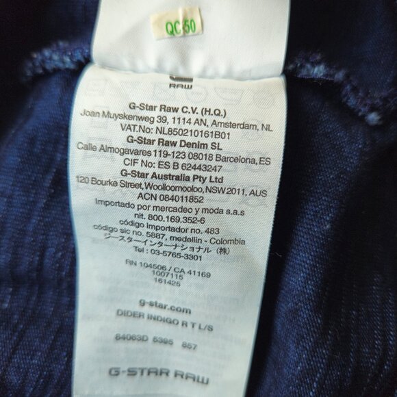 G STAR RAW MENS LIGHTWEIGHT LONG SLEEVE PULLOVER SWEATSHIRT BLUE LOGO SIZE XXL - Picture 6 of 9